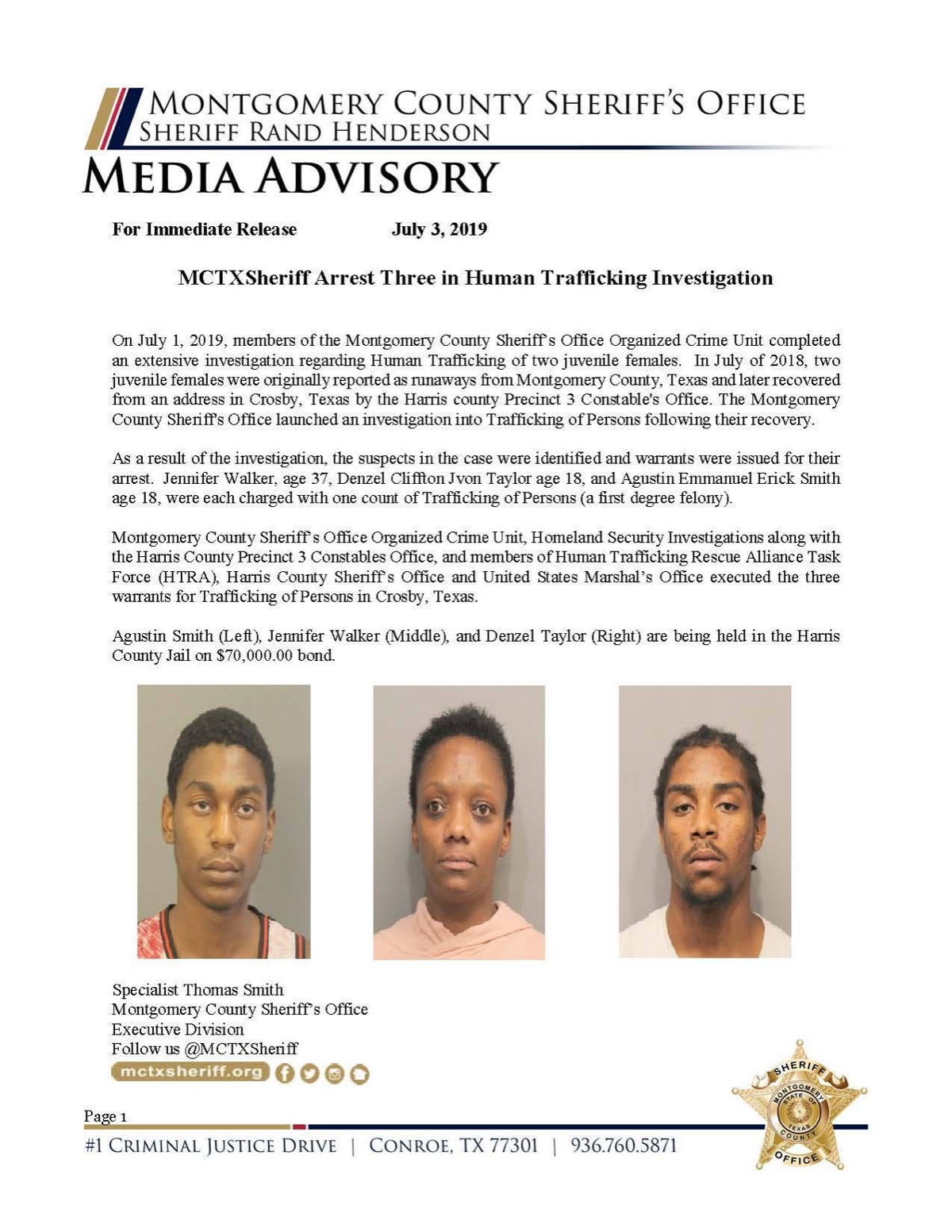 Arrests Made In Human Trafficking Case